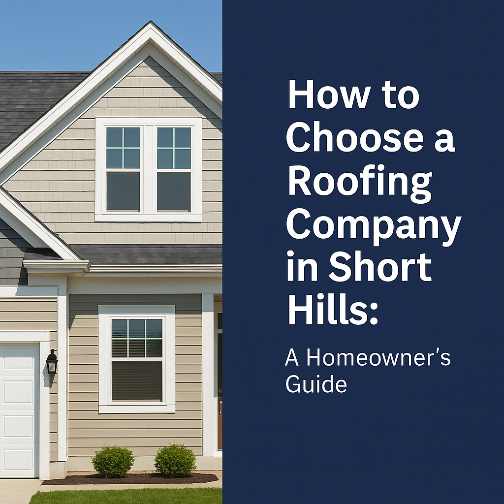 How to Choose a Roofing Company in Short Hills NJ