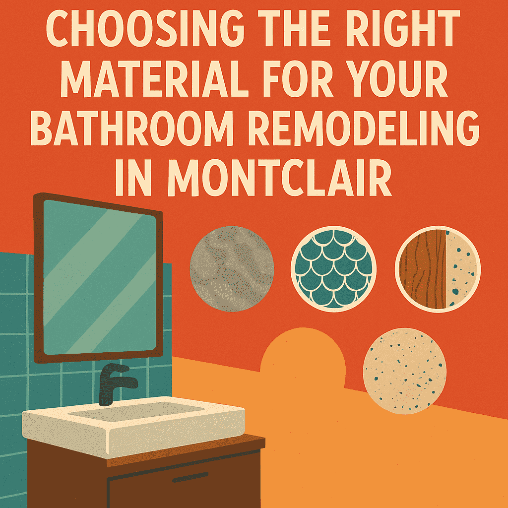 Choosing the Right Material for Your bathroom remodeling in Montclair
